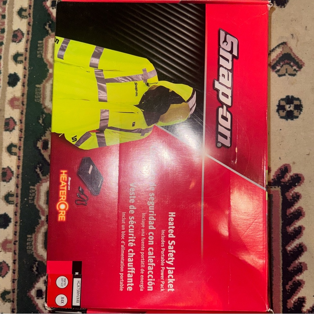 Snap-on Yellow Heated Safety Jacket